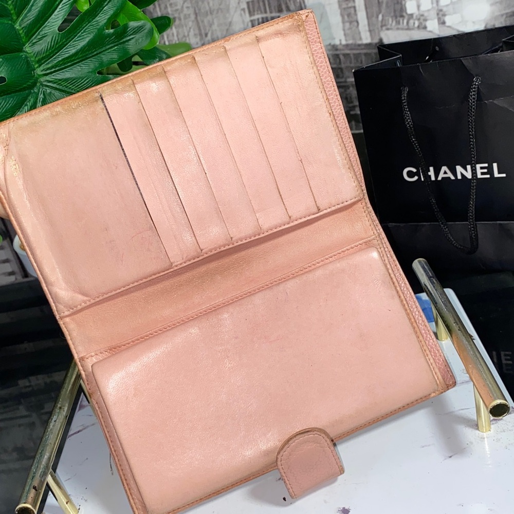 Authentic CHANEL Pink Caviar Timeless CC Purse Wallet - Picture 7 of 17